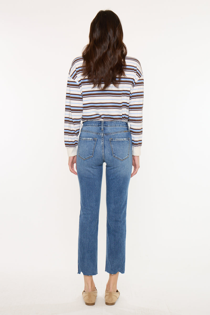 Kathleen Essentials High Rise Slim Straight - Official Kancan USA