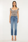 Kathleen Essentials High Rise Slim Straight Jeans - Official Kancan USA
