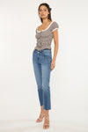 Kathleen Essentials High Rise Slim Straight Jeans - Official Kancan USA