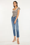 Kathleen Essentials High Rise Slim Straight Jeans - Official Kancan USA