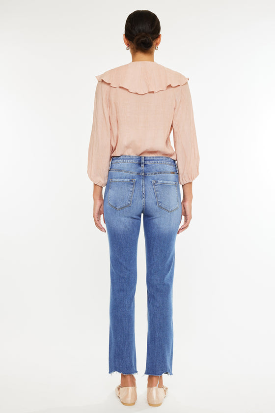 Kathleen High Rise Slim Straight Jeans - Official Kancan USA
