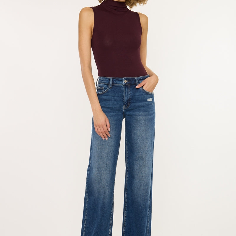 Dania Essentials High Rise Wide Leg Jeans