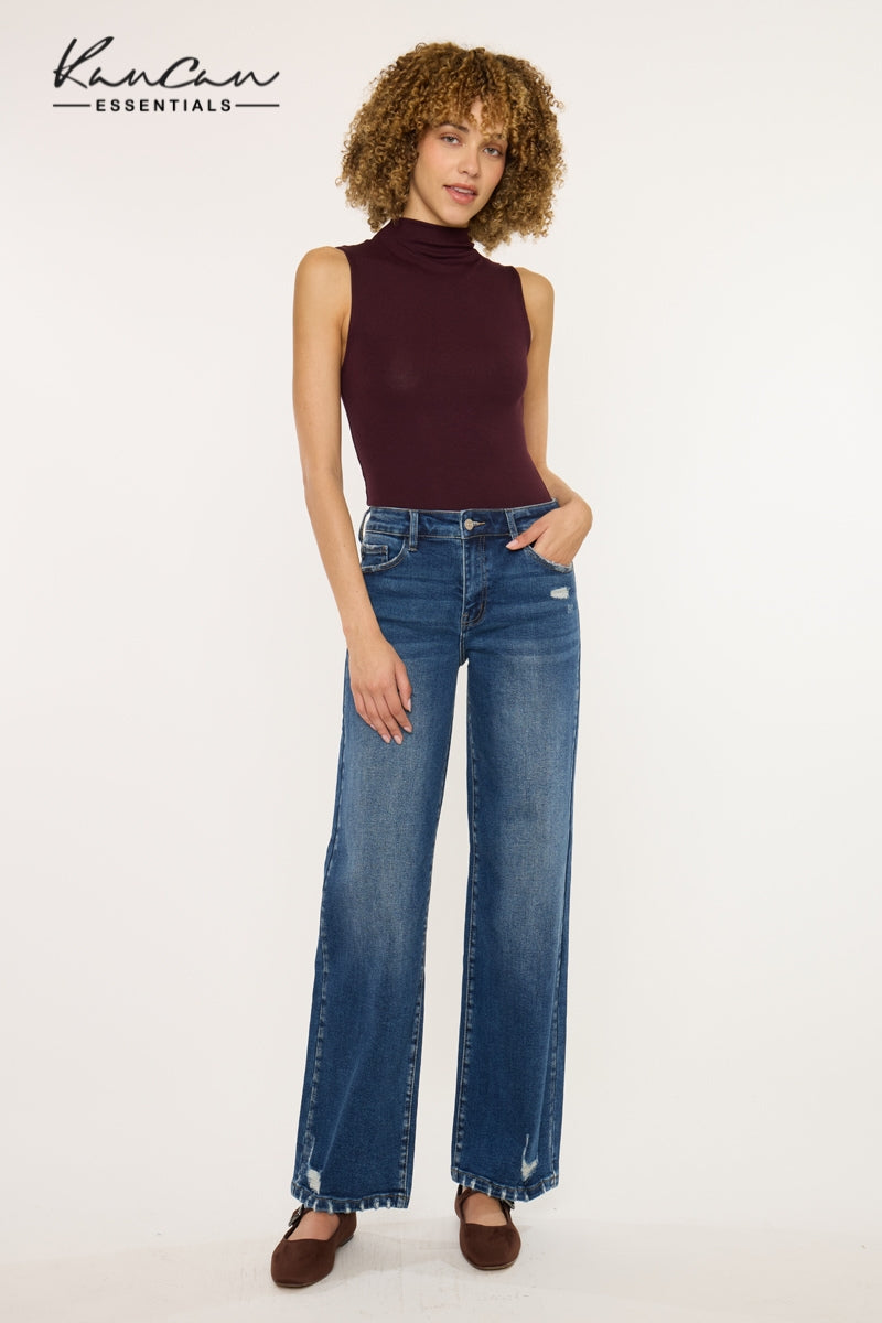Dania Essentials High Rise Wide Leg Jeans