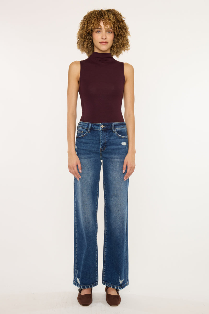 Dania Essentials High Rise Wide Leg Jeans
