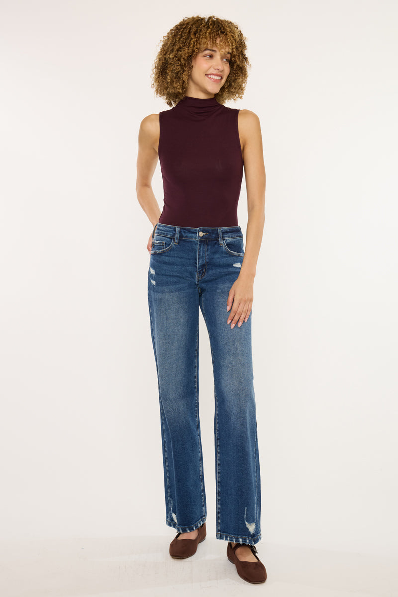 Dania Essentials High Rise Wide Leg Jeans