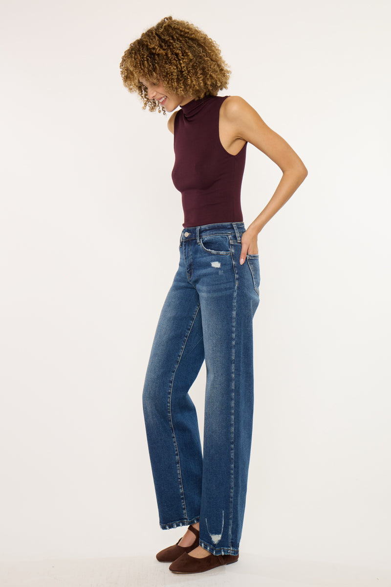 Dania Essentials High Rise Wide Leg Jeans