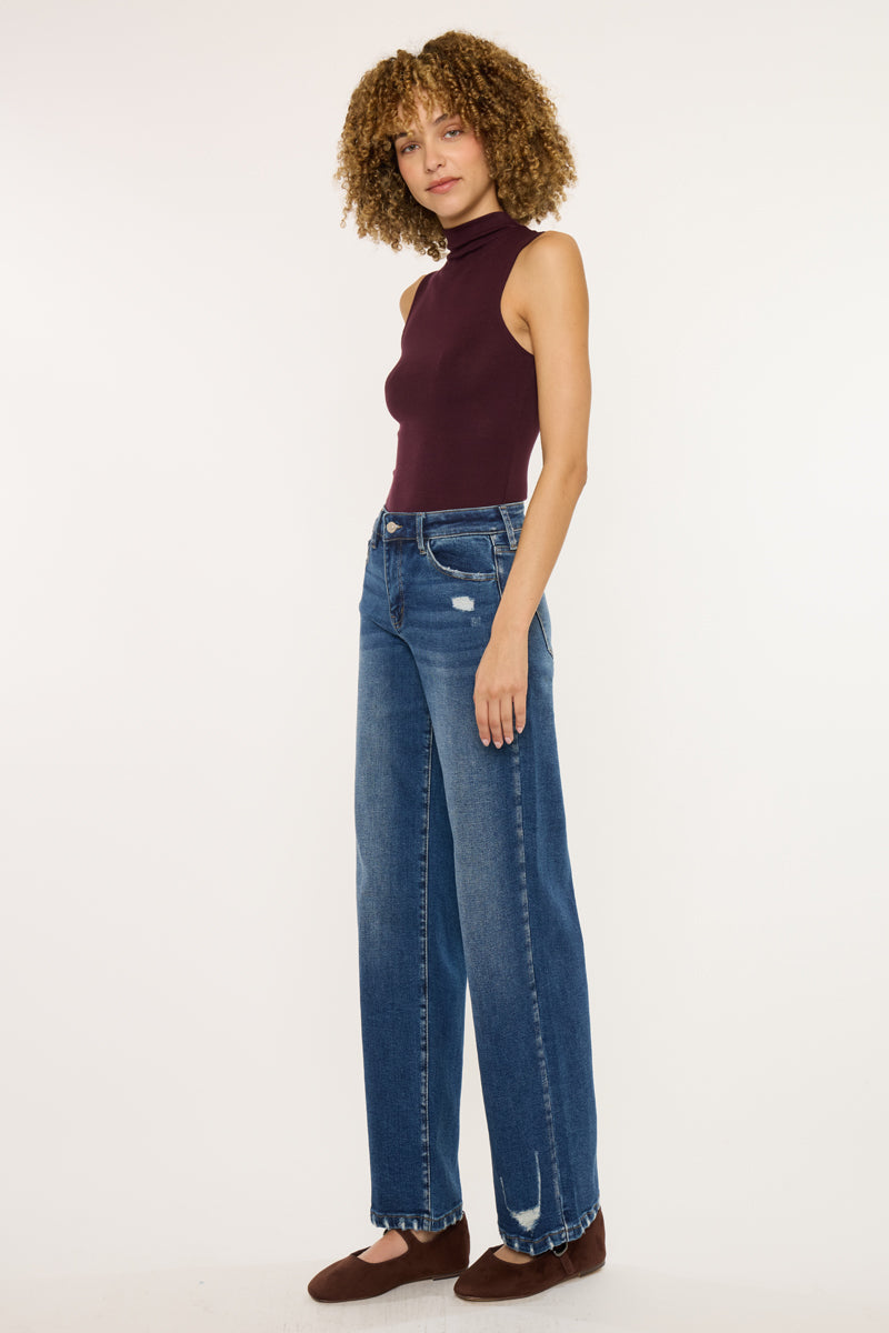 Dania Essentials High Rise Wide Leg Jeans
