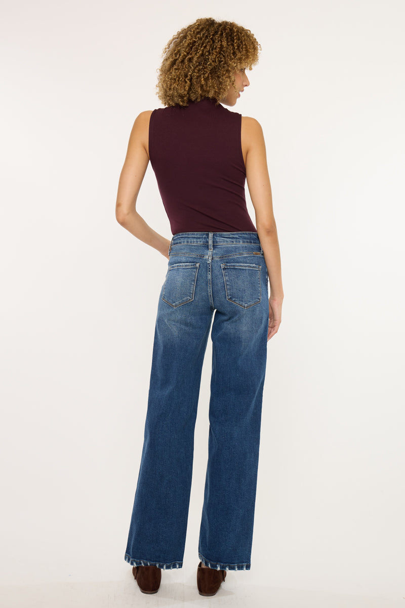 Dania Essentials High Rise Wide Leg Jeans