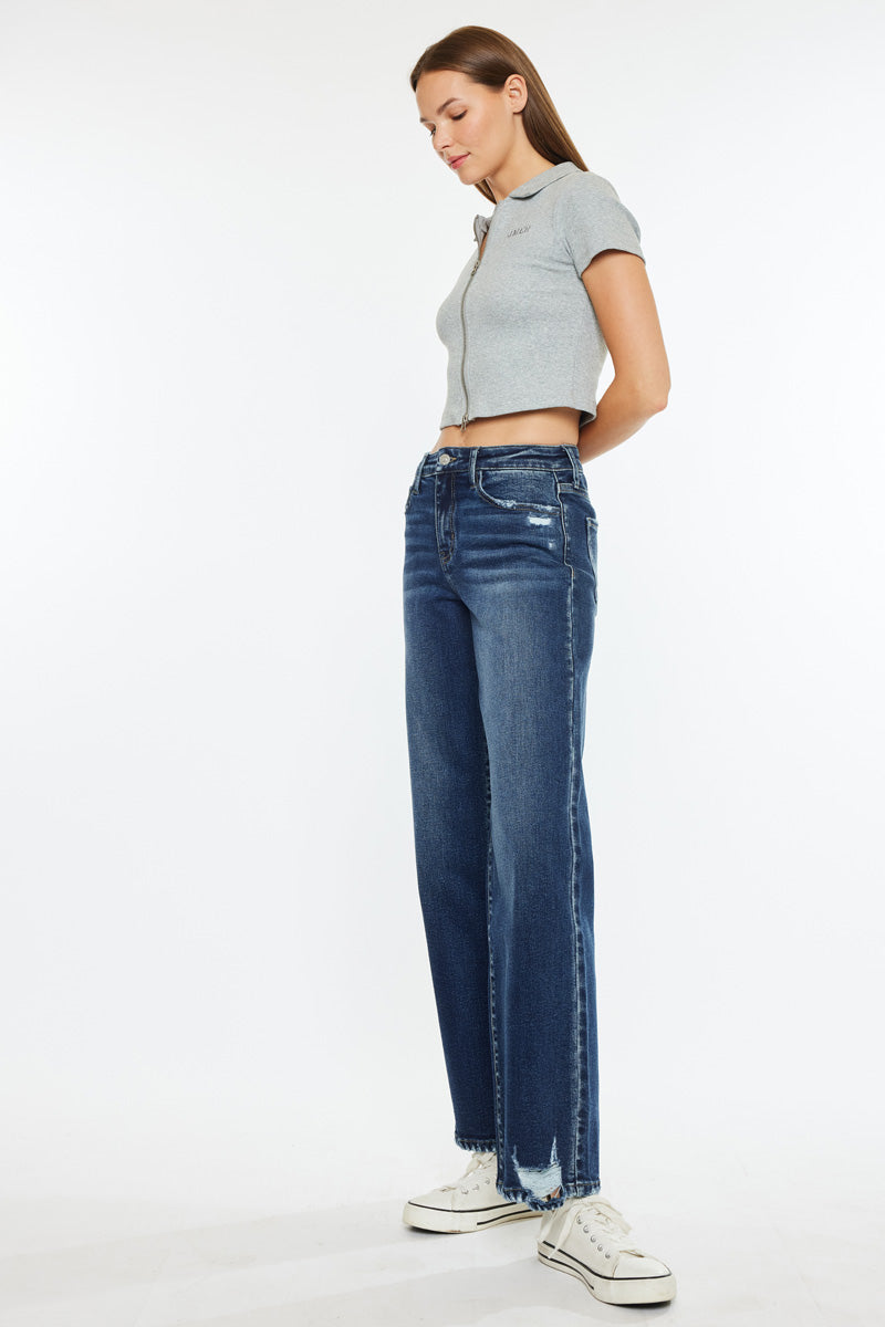Dania High Rise Wide Leg Jeans - Official Kancan USA