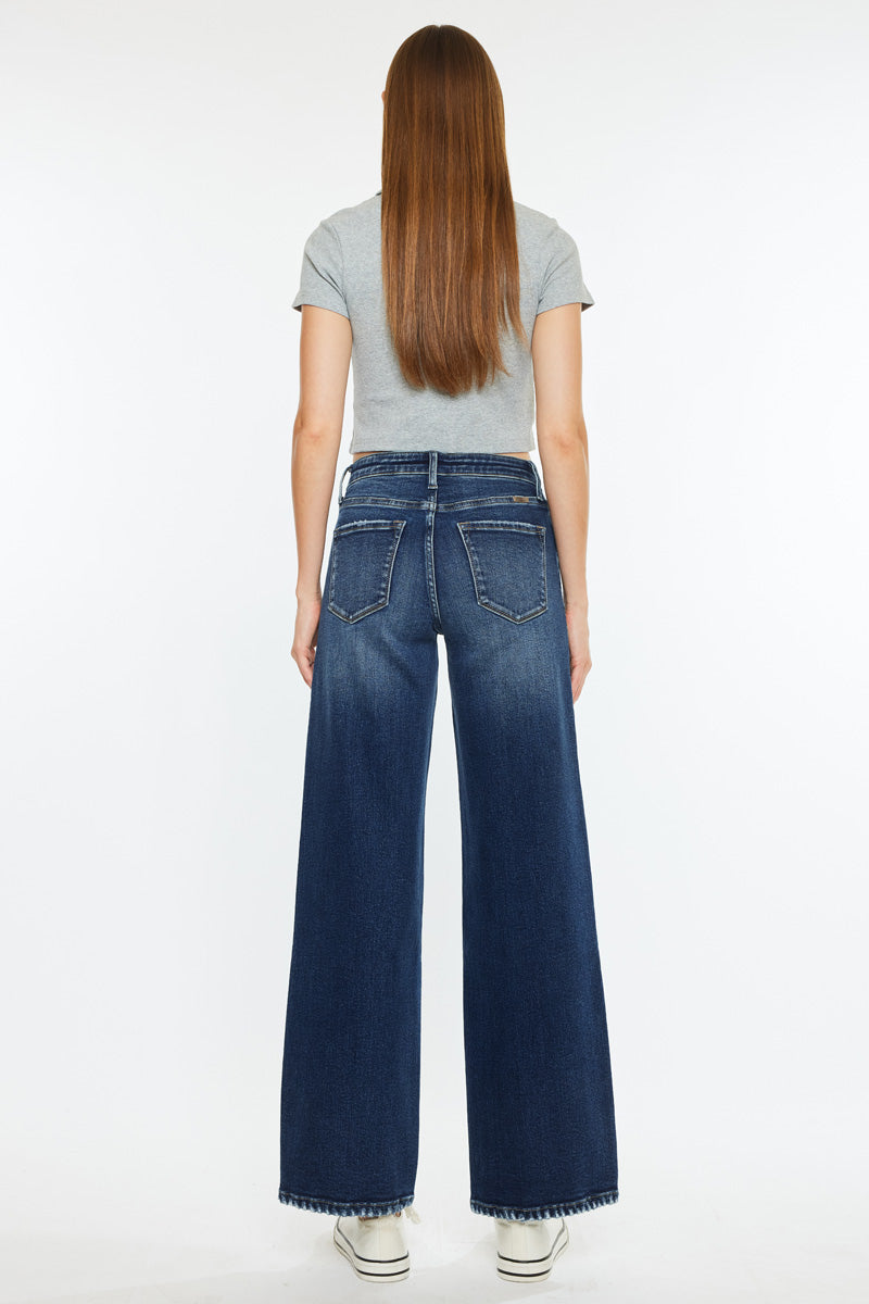 Dania High Rise Wide Leg Jeans - Official Kancan USA