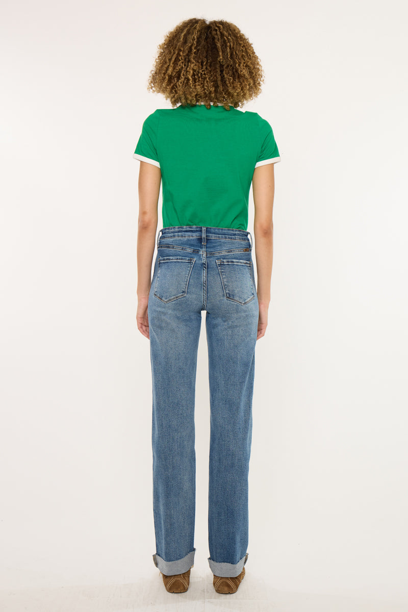 Trinity Essentials High Rise True Straight Jeans - Official Kancan USA