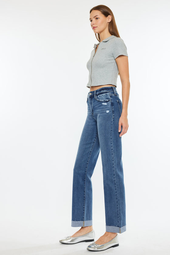 Trinity High Rise True Straight Jeans - Official Kancan USA