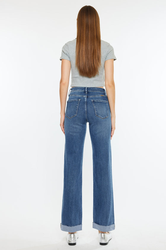 Trinity High Rise True Straight Jeans - Official Kancan USA
