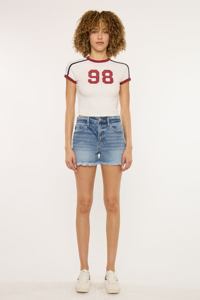 Janelle Essentials High Rise Mom Shorts