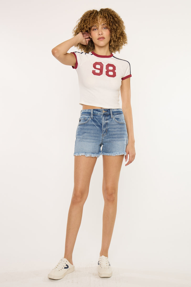 Janelle Essentials High Rise Mom Shorts