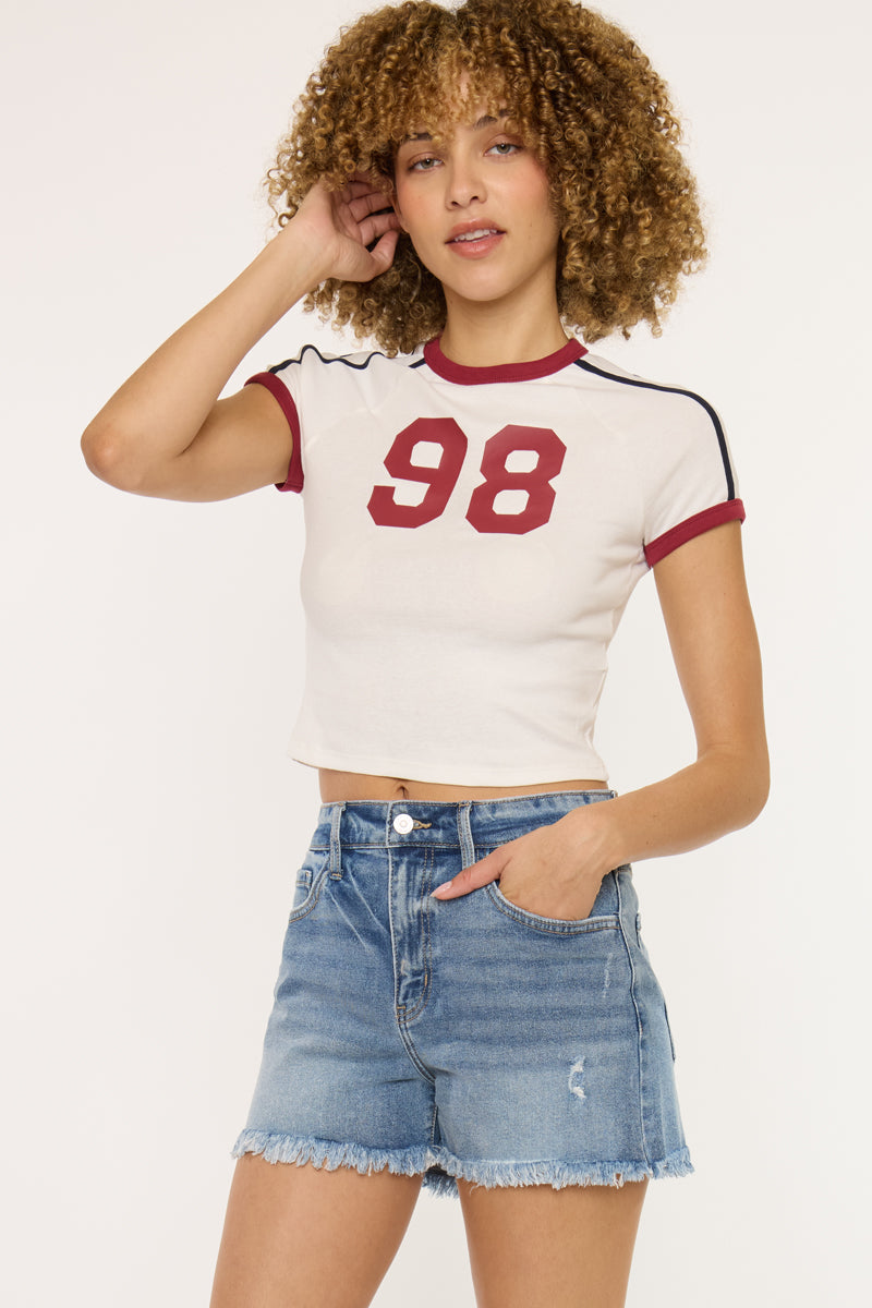 Janelle Essentials High Rise Mom Shorts