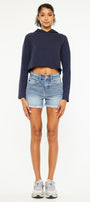 Janelle High Rise Mom Shorts - Official Kancan USA