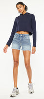 Janelle High Rise Mom Shorts - Official Kancan USA
