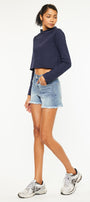 Janelle High Rise Mom Shorts - Official Kancan USA
