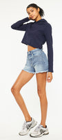 Janelle High Rise Mom Shorts - Official Kancan USA