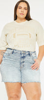 Vienna 90's High Rise Shorts ( Plus  Size) - Official Kancan USA