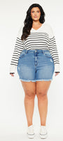 Sky High Rise Shorts (Plus Size) - Official Kancan USA
