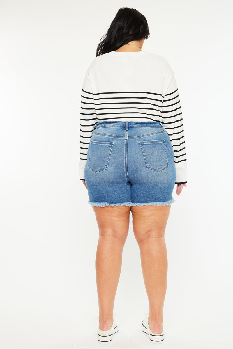 Syd Essentials High Rise Shorts (Plus Size) – Kancan USA