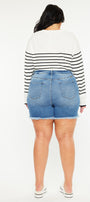 Sky High Rise Shorts (Plus Size) - Official Kancan USA