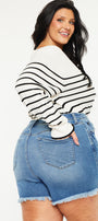 Sky High Rise Shorts (Plus Size) - Official Kancan USA