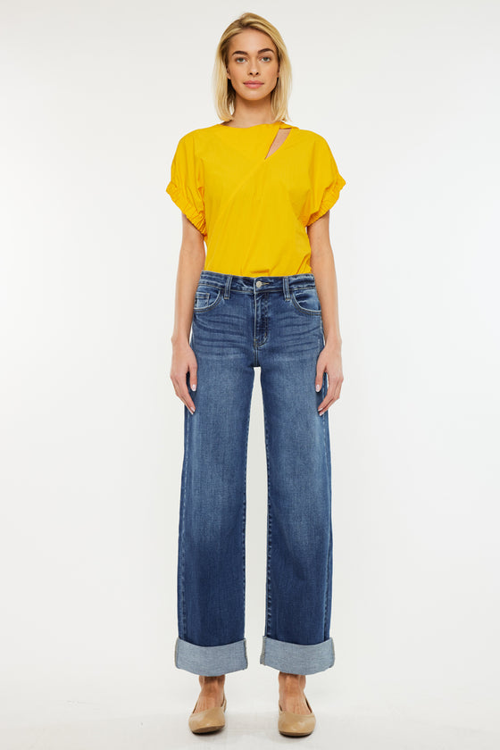 Ivanna High Rise Wide Leg Jeans - Official Kancan USA