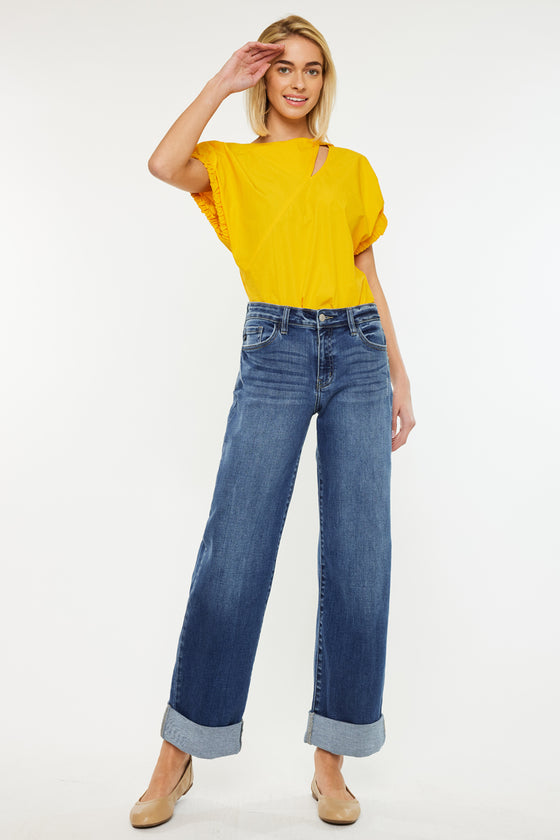 Ivanna High Rise Wide Leg Jeans - Official Kancan USA