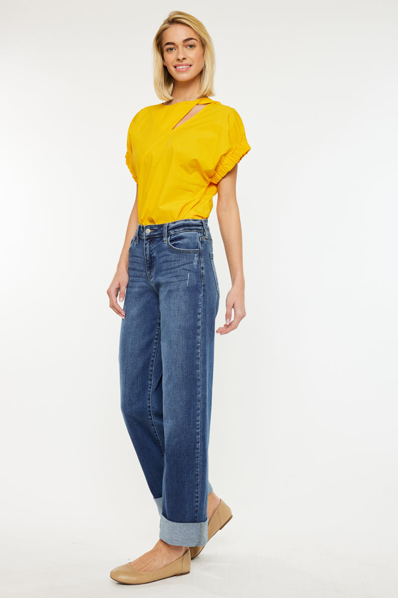 Ivanna High Rise Wide Leg Jeans - Official Kancan USA