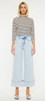 Kassie Cropped Wide Leg Jeans - Official Kancan USA