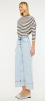 Kassie Cropped Wide Leg Jeans - Official Kancan USA