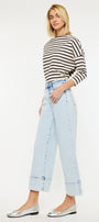 Kassie Cropped Wide Leg Jeans - Official Kancan USA