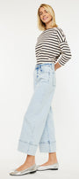 Kassie Cropped Wide Leg Jeans - Official Kancan USA