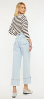 Kassie Cropped Wide Leg Jeans - Official Kancan USA