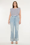 Franny Essentials High Rise Wide Flare Jeans (Plus) - Official Kancan USA