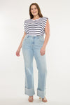 Franny Essentials High Rise Wide Flare Jeans (Plus) - Official Kancan USA