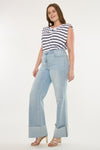 Franny Essentials High Rise Wide Flare Jeans (Plus) - Official Kancan USA