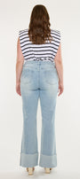 Franny Essentials High Rise Wide Flare Jeans (Plus) - Official Kancan USA