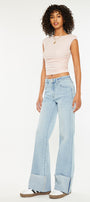 Franny High Rise Wide Flare Jeans - Official Kancan USA