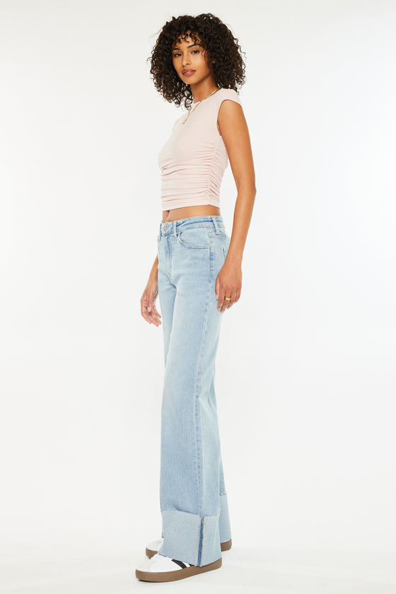 Franny High Rise Wide Flare Jeans - Official Kancan USA
