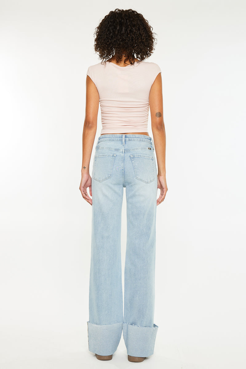 Franny High Rise Wide Flare Jeans - Official Kancan USA