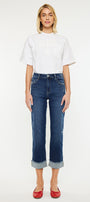 Irma High Rise Cropped Straight Leg Jeans - Official Kancan USA
