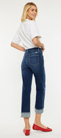 Irma High Rise Cropped Straight Leg Jeans - Official Kancan USA
