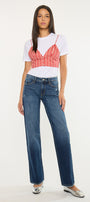 Gemma Essentials Mid Rise Wide Jeans - Official Kancan USA