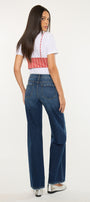 Gemma Essentials Mid Rise Wide Jeans - Official Kancan USA