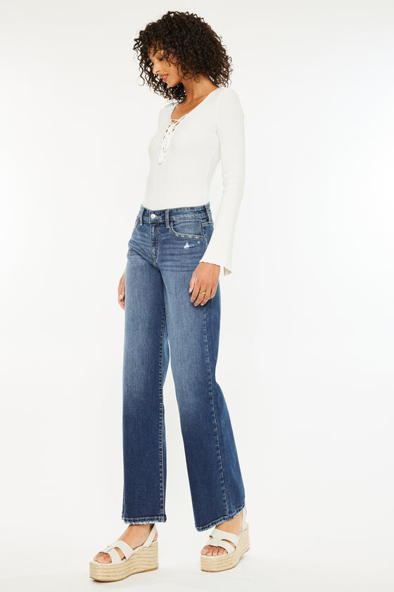 Gemma Mid Rise Wide Jeans - Official Kancan USA