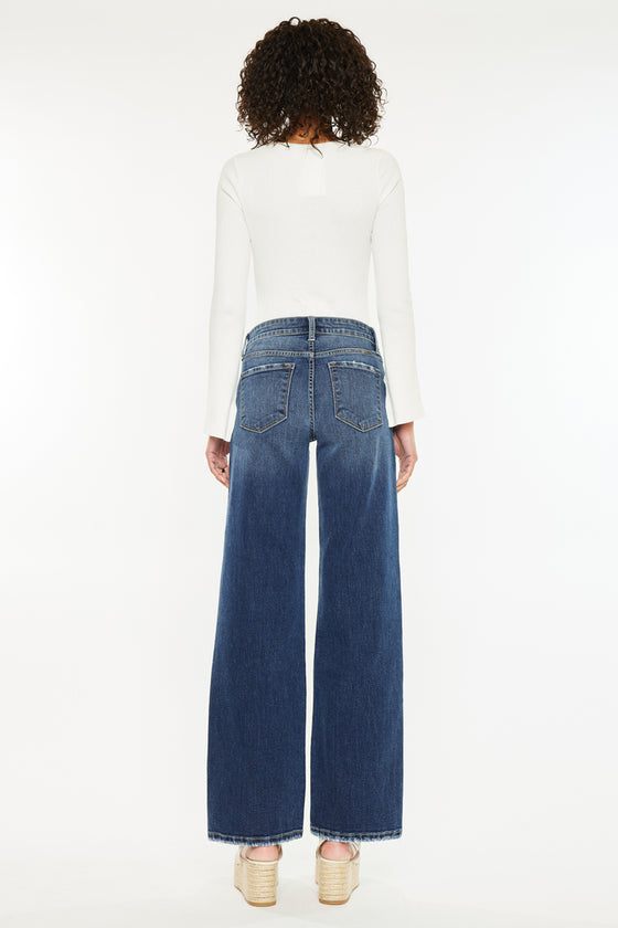 Gemma Mid Rise Wide Jeans - Official Kancan USA